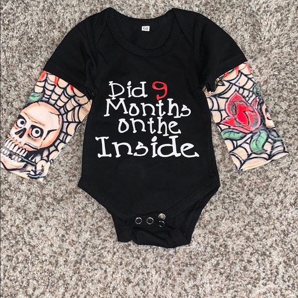 Other - Newborn onesie, black, long sleeve